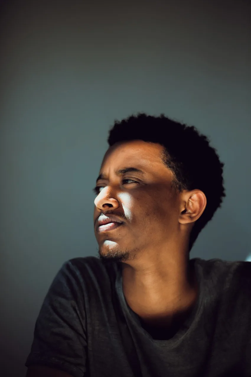 A man in a thoughtful moment